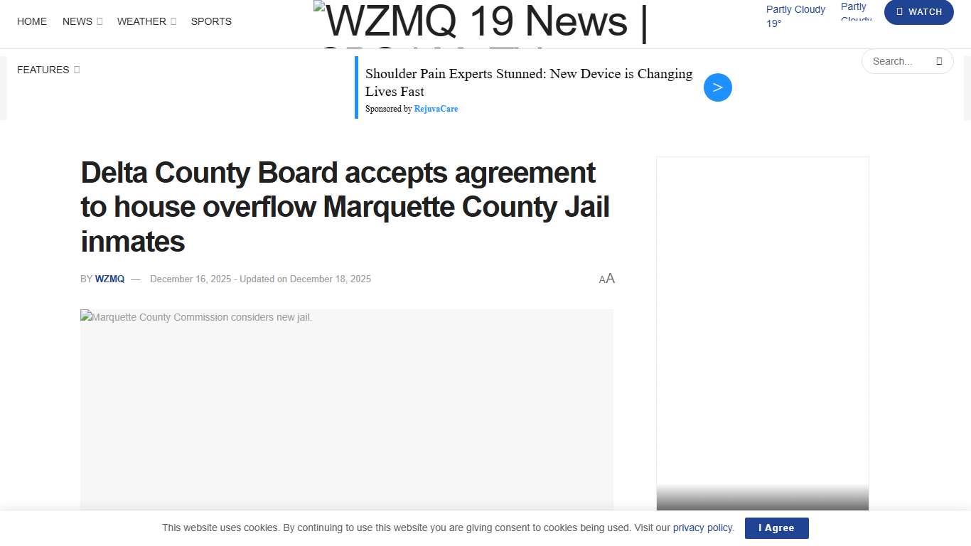 Delta County Board accepts agreement to house overflow Marquette County Jail inmates